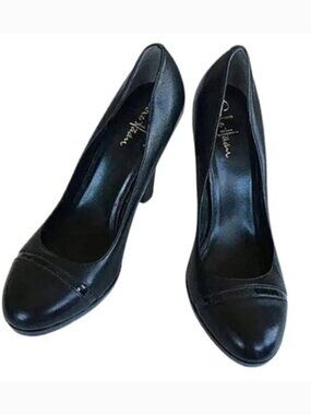 Cole Haan "Tonya II" Platform Chunky Heel Leather Pump- Sz. 8